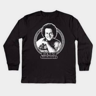 Richard Simmons / Retro Style Fan Artwork Kids Long Sleeve T-Shirt